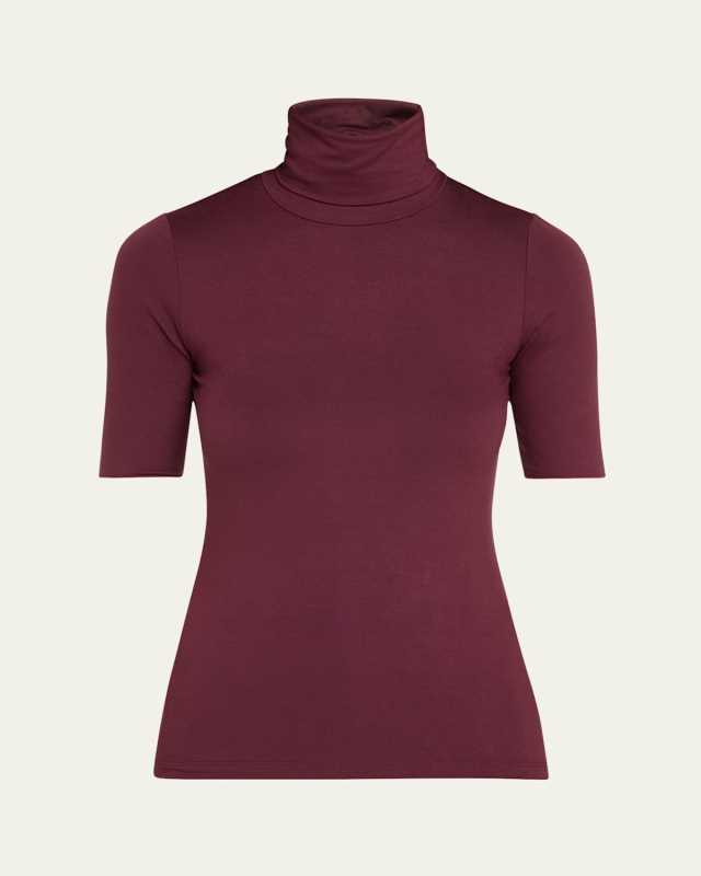 Soft Touch Elbow-Sleeve Turtleneck